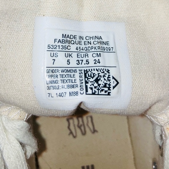 Rare Converse All-Star Women's Snowflake Sparkle Sneakers Size 7 - Picture 7 of 7